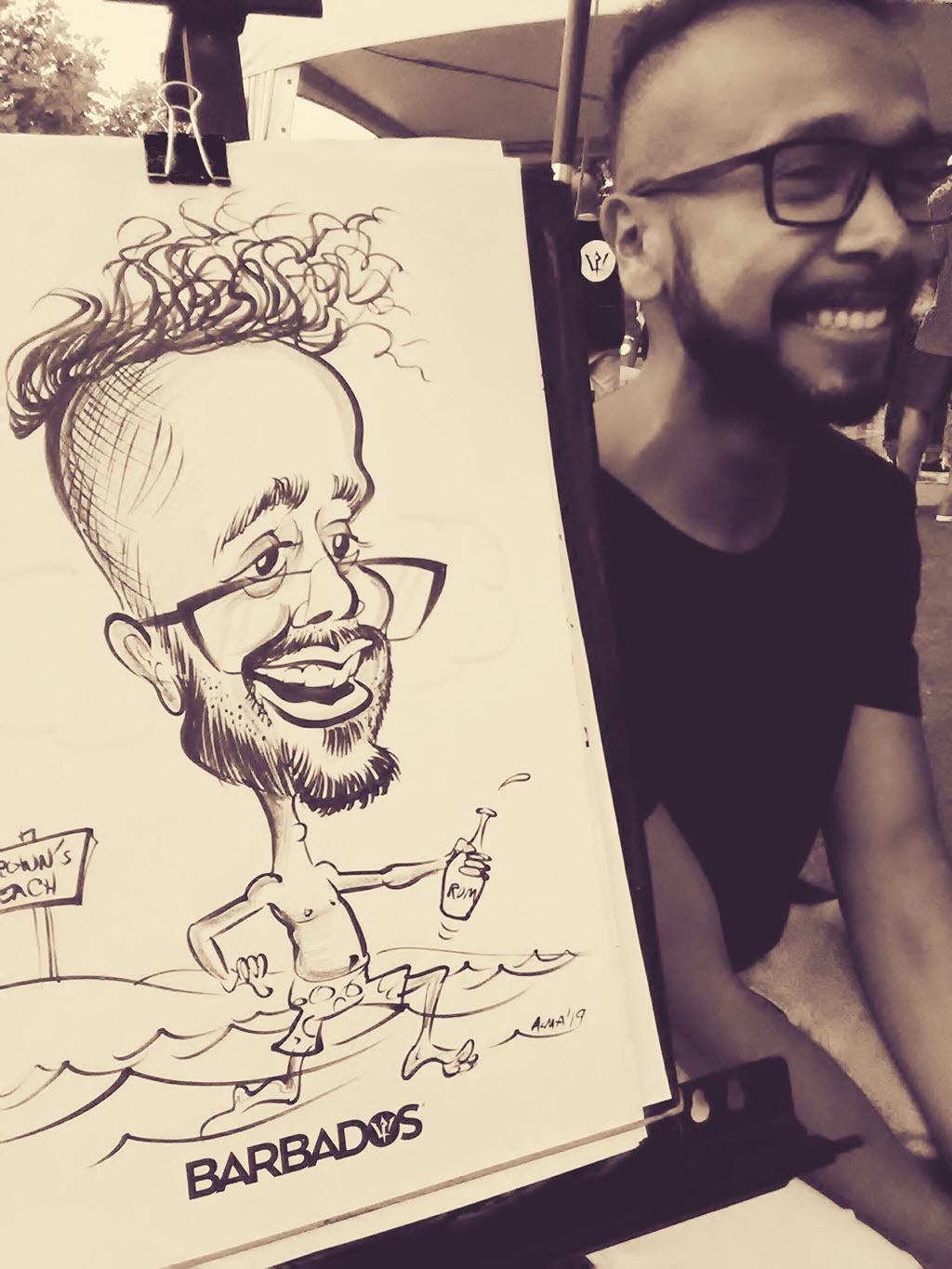 Male subject in Barbados